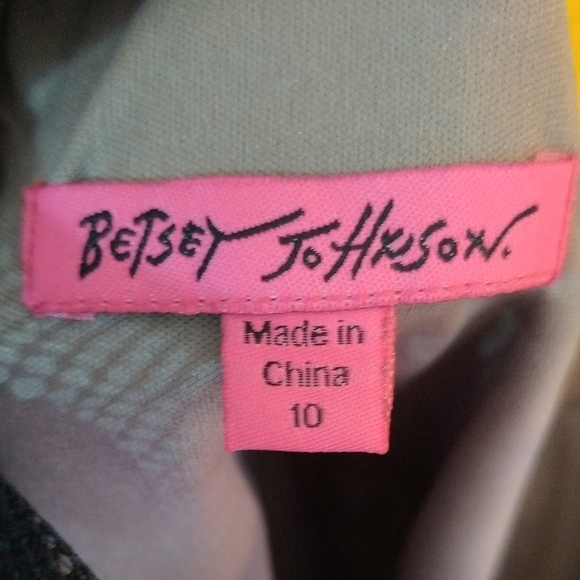 Betsey Johnson Blue Sleeveless Mini Sheath Cocktail Dress - Picture 3 of 4